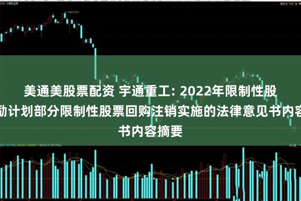美通美股票配资 宇通重工: 2022年限制性股票激励计划部分限制性股票回购注销实施的法律意见书内容摘要